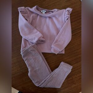 Splendid Kids Lavender Ruffle Sleeve Set